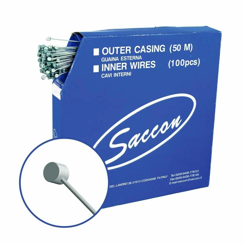 FS Câble De Frein VTT Saccon Galvanisé 1.5x2300 Mm 1 FS Câble De Frein VTT Saccon Galvanisé 1.5x2300 Mm