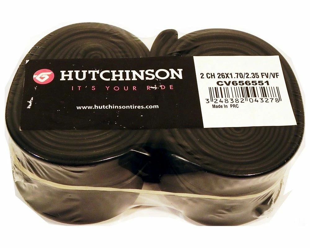 Chambres à Air VTT Hutchinson Butyl 26`x1.70/2.35 - Lot De 2 1 Chambres à Air VTT Hutchinson Butyl 26`x1.70/2.35 - Lot De 2