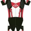 Combinaison Cycliste Ferrus Connexion Noir/Rouge MC - 1 Poche Zippée