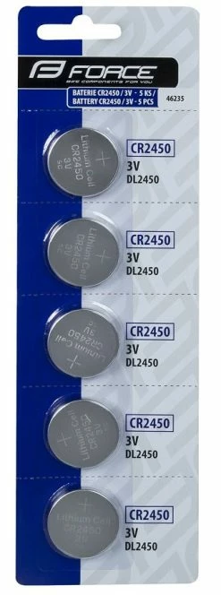 Lot 5 Piles Force CR2450 / 3v